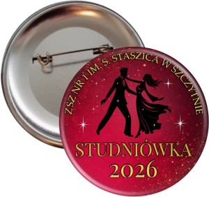 Taniec w Blasku Gwiazd - Studniówka - przypinka 56mm