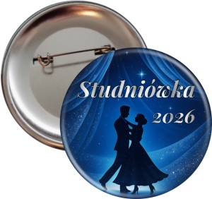 Taneczna Noc Maturzystów - przypinka 56mm  na Studniówkę