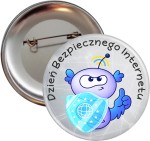 Dzień Bezpiecznego Internetu - przypinka 56mm