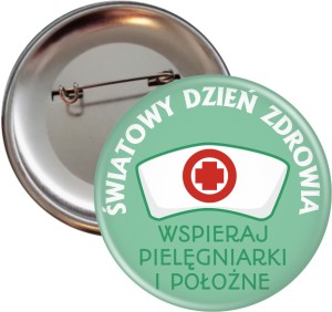 Światowy Dzień Zdrowia - przypinka 56mm