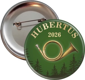 Myśliwska Sygnałówka - przypinka na Hubertus 56mm
