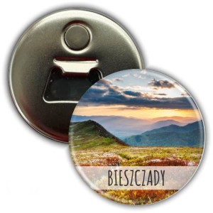 Magnes z otwieraczem okrągły 56mm | Bieszczady | Jesienne Połoniny