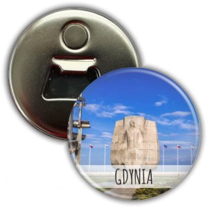  Gdynia – Pomnik Josepha Conrada - magnes 56 mm z otwieraczem