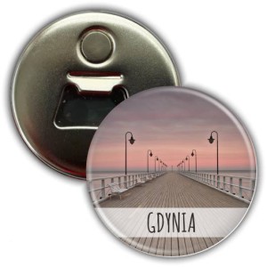 Gdynia - Molo - magnes z otwieraczem 56mm