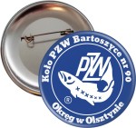 Koło PZW - przypinka 56mm 