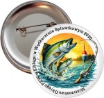 Mistrzostwa Okręgu w wędkarstwie spławikowym - przypinka 56mm