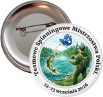 Teamowe Spinningowe Mistrzostwa Polski PZW - przypinka 56mm