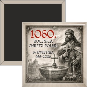 g3042 Chrystianizacja Polski - 1060. rocznica Chrztu Polski - magnes 50x50mm.jpg