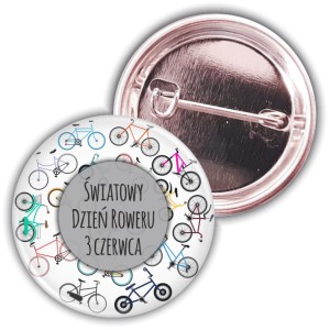  Światowy Dzień Roweru - przypinka 37mm