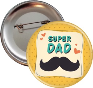Przypinka 56mm - „Super Dad” – sympatyczny upominek dla taty