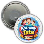 Kochany Tata -  magnes 56mm na Dzień Ojca