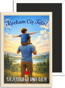 Szczęśliwego Dnia Ojca - magnes 78x53mm