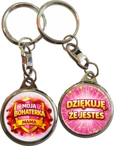 Moja Bohaterka Mama - brelok dwustronny na Dzień Matki