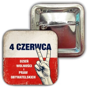 Dzień Wolności i Praw Obywatelskich - przypina 37x37mm