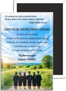  Upominek od nauczyciela - ukończenie szkoły - magnes 78x53mm