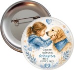 Dzień Dogoterapii - przypinka 56mm