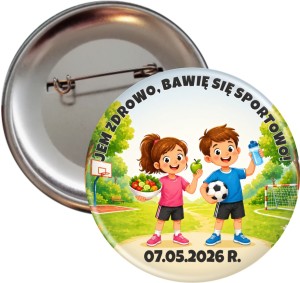 g11366 Przypinka dla uczniów 56 mm – dzień sportu i zdrowego odżywiania.jpg