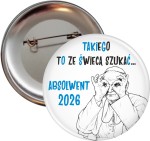 Przypinka dla Absolwenta SP im. św Jana Pawła II - przypinka 56mm