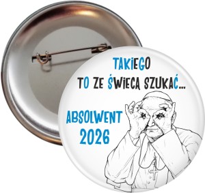 Przypinka dla Absolwenta SP im. św Jana Pawła II - przypinka 56mm