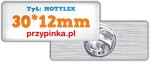 Pins 3d prostokąt 30x12mm zapięcie motylek