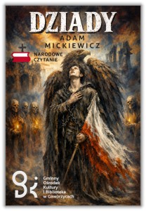 Narodowe Czytanie 2026 - Dziady - magnes 78x53mm 