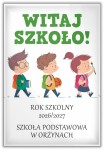Witaj nasza szkoło - magnes prostokątny na rozpoczęcie roku szkolnego