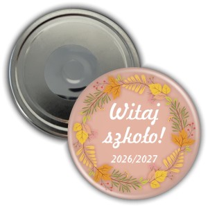 Wrzesień w szkole - magnes na rozpoczęcie roku szkolnego - 56mm