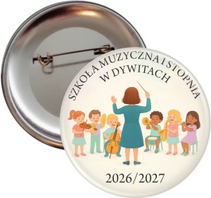 Rozpoczęcie roku szkolnego w szkole muzycznej - przypinka 56mm