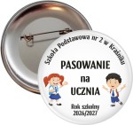 Pasowanie na ucznia - przypinka 56mm