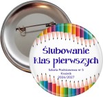 Ślubowanie klas pierwszych - przypinka 56mm