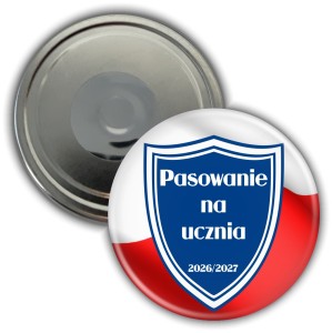Pasowanie z tarczą - magnes szkolny 56mm