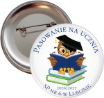 Pasowanie na ucznia - przypinka 56mm