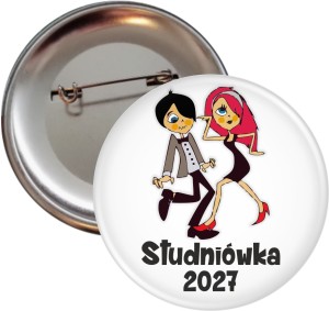 Emo dance - Przypinka na Studniówkę - 56mm-SZYBKA WYSYŁKA