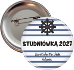 Marynarska Studniówka - Przypinka 56mm