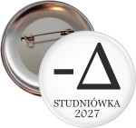 -delta - Przypinka na Studniówkę - 56mm-SZYBKA WYSYŁKA