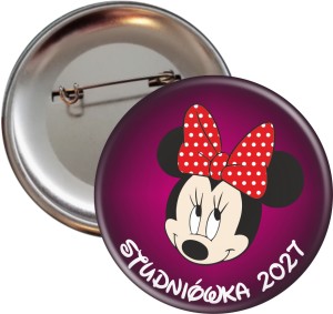 sa1816 Myszka Minnie - Przypinka na Studniówkę - 56mm - SZYBKA WYSYŁKA.jpg