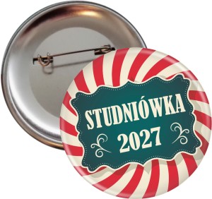 Retro  Studniówka - Przypinka 56mm  SZYBKA WYSYŁKA