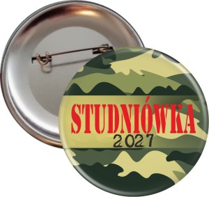 sa1840 Wojskowa Studniówka - Przypinka 56mm - SZYBKA WYSYŁKA.jpg