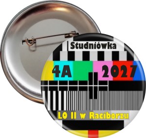 Brak sygnału - Przypinka na Studniówkę - 56mm