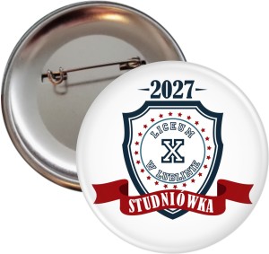 Akademicka Studniówka - Przypinka 56mm 