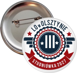 Tradycyjna Studniówka - Przypinka 56mm 