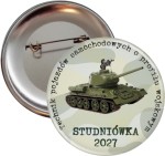 Wojskowa Studniówka - Przypinka 56mm