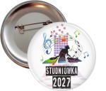 Muzyczna  Studniówka - Przypinka 56mm - SZYBKA WYSYŁKA