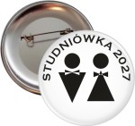 Czarne trójkąty - Studniówka - Przypinka 56mm