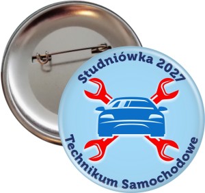 Studniówka w Mechaniku - Przypinka 56mm 