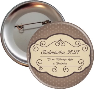 Retro Studniówka - Przypinka 56mm