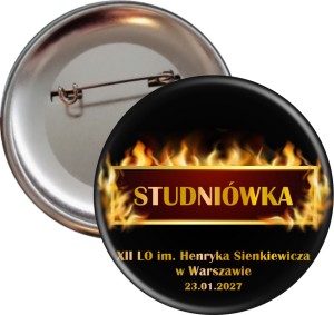 Gorąca Studniówka - Przypinka 56mm