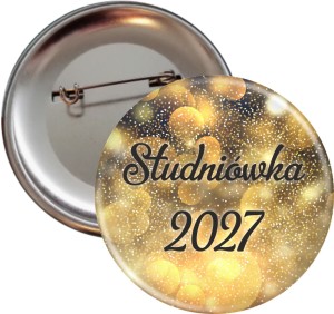 Złota Studniówka - Przypinka 56mm