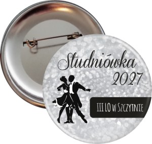 Srebrna Studniówka - Przypinka 56mm