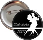 Roztańczona Studniówka Black&White - przypinka 56mm